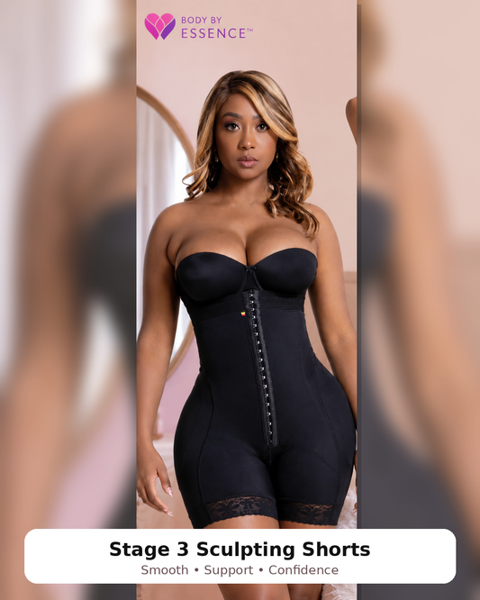 High-Waisted BBL Curve Control Shorts – Stage 3-4 Recovery & Daily Wear