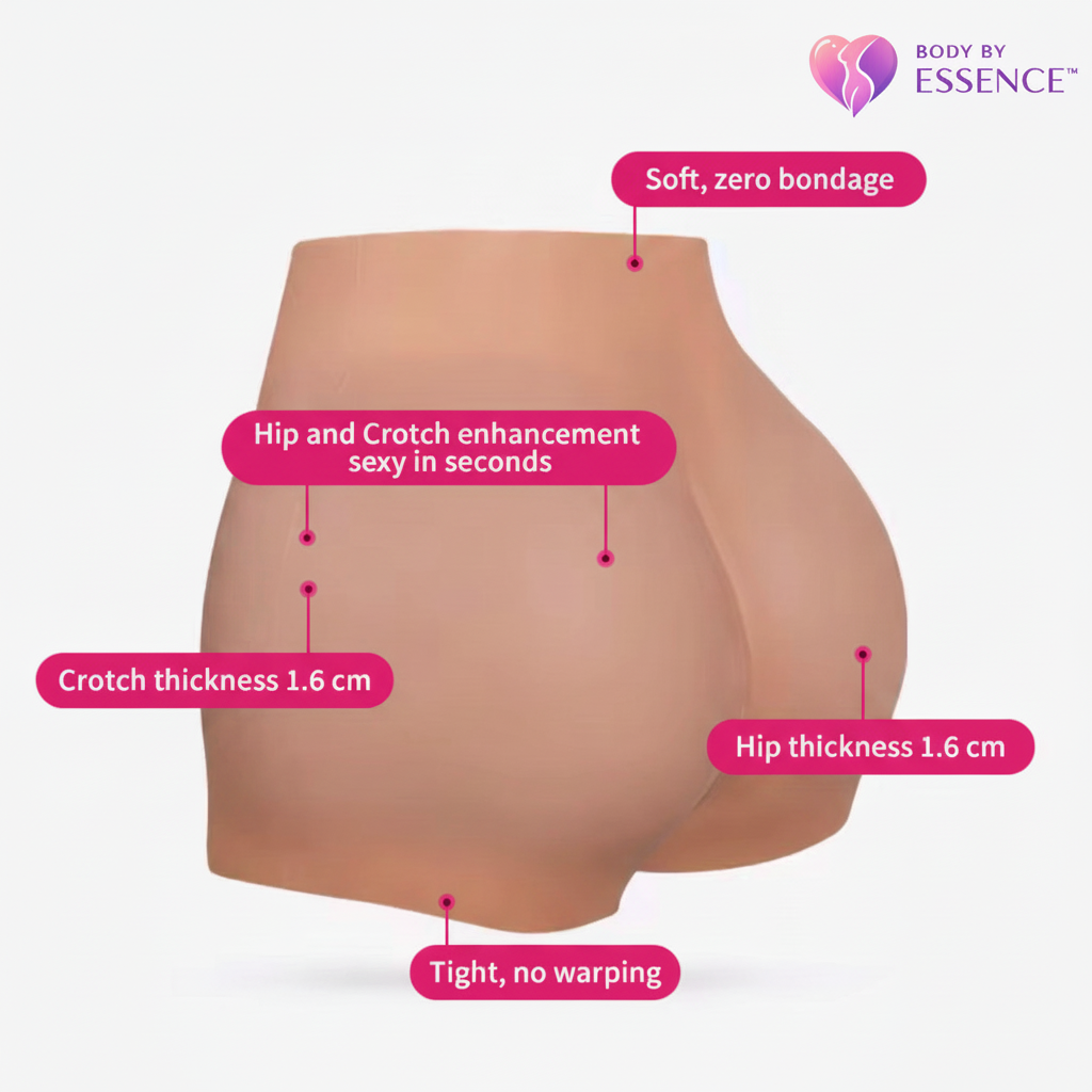 Pink BBL Shapewear with Pink Callout Bubbles